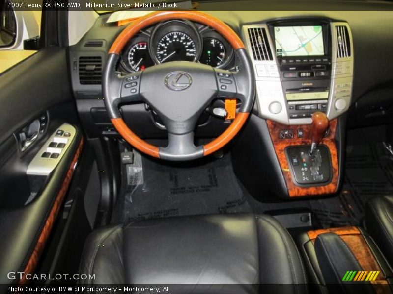 Millennium Silver Metallic / Black 2007 Lexus RX 350 AWD