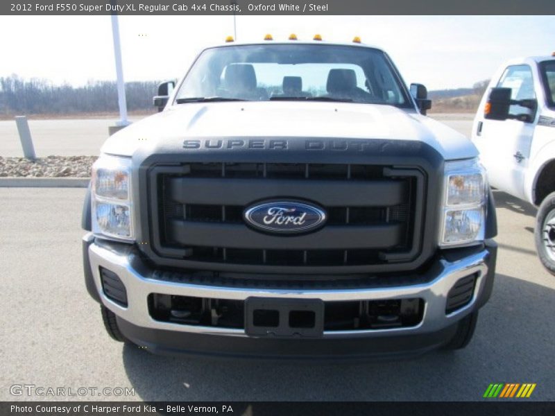 Oxford White / Steel 2012 Ford F550 Super Duty XL Regular Cab 4x4 Chassis