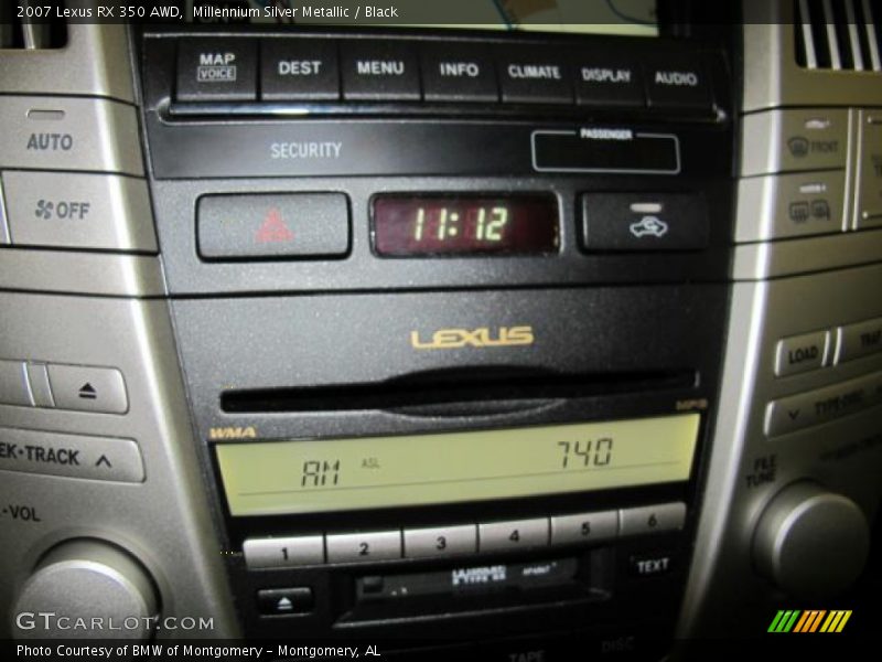 Millennium Silver Metallic / Black 2007 Lexus RX 350 AWD