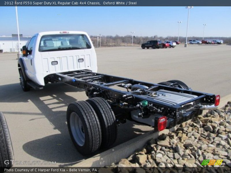 Oxford White / Steel 2012 Ford F550 Super Duty XL Regular Cab 4x4 Chassis