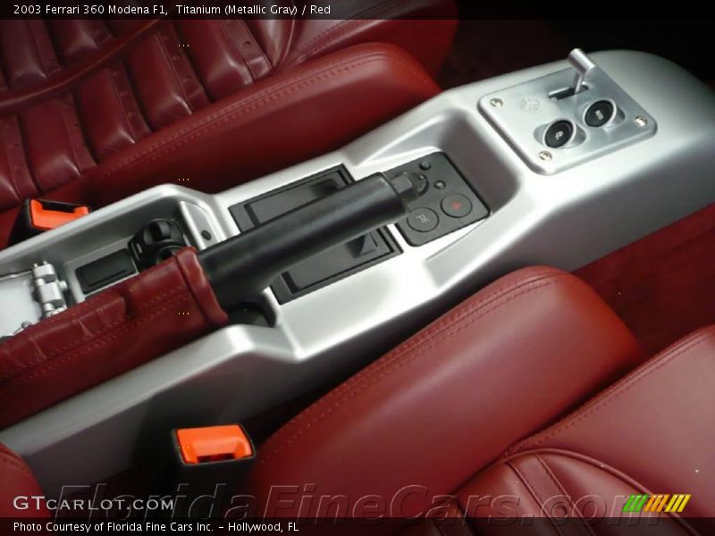 Titanium (Metallic Gray) / Red 2003 Ferrari 360 Modena F1