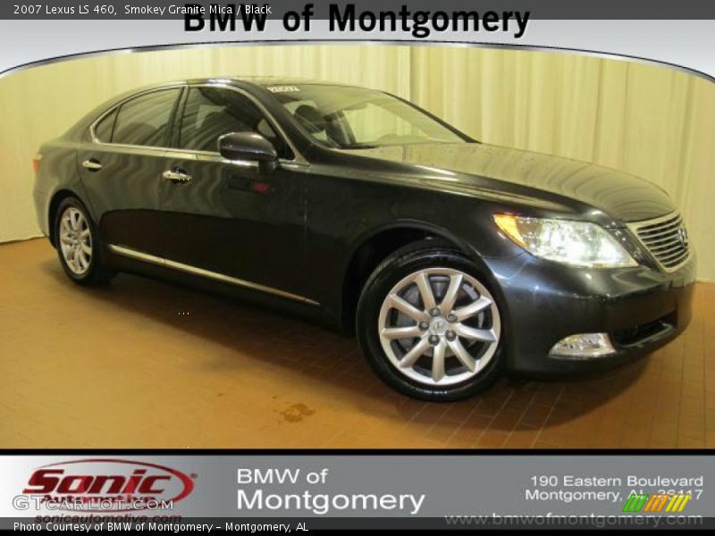 Smokey Granite Mica / Black 2007 Lexus LS 460