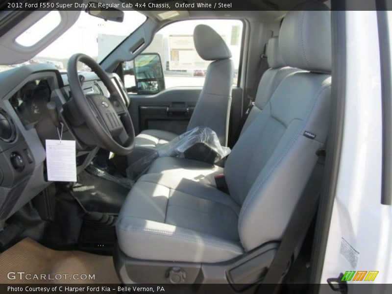 Oxford White / Steel 2012 Ford F550 Super Duty XL Regular Cab 4x4 Chassis