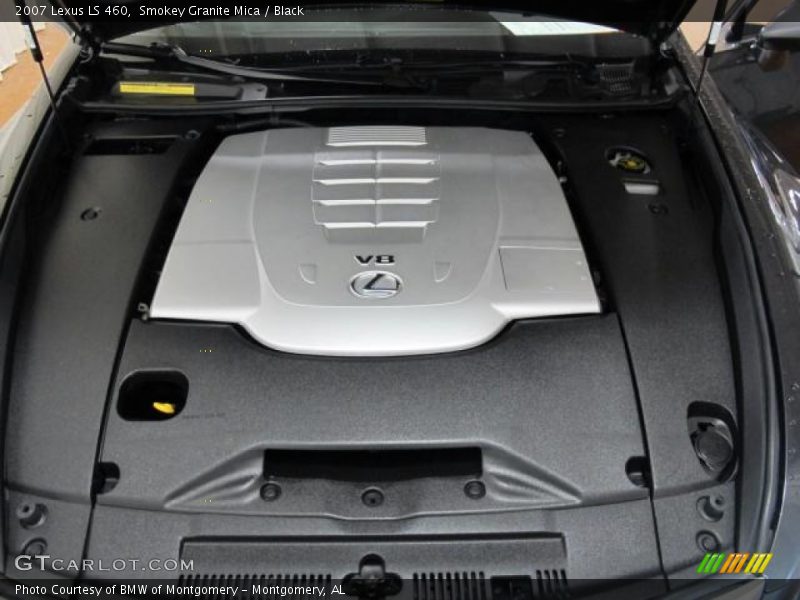 Smokey Granite Mica / Black 2007 Lexus LS 460