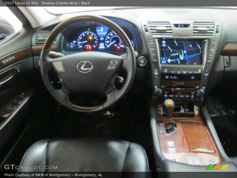 Smokey Granite Mica / Black 2007 Lexus LS 460