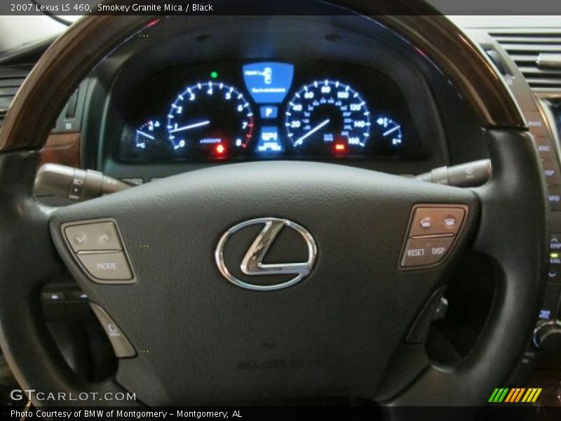 Smokey Granite Mica / Black 2007 Lexus LS 460