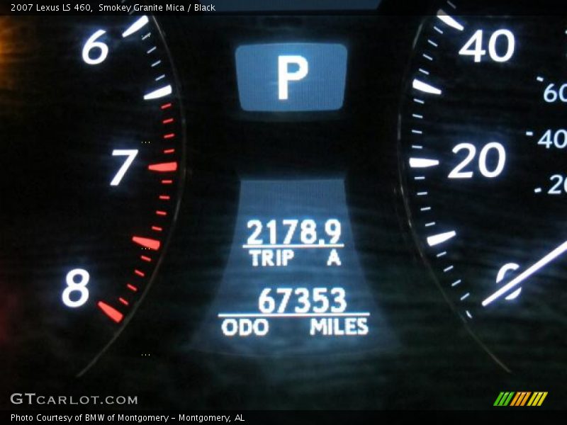 Smokey Granite Mica / Black 2007 Lexus LS 460