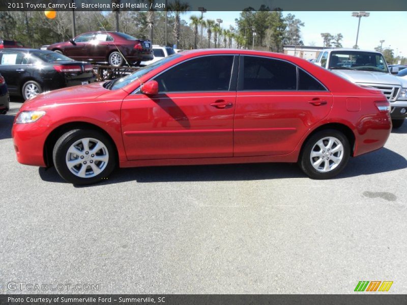 Barcelona Red Metallic / Ash 2011 Toyota Camry LE