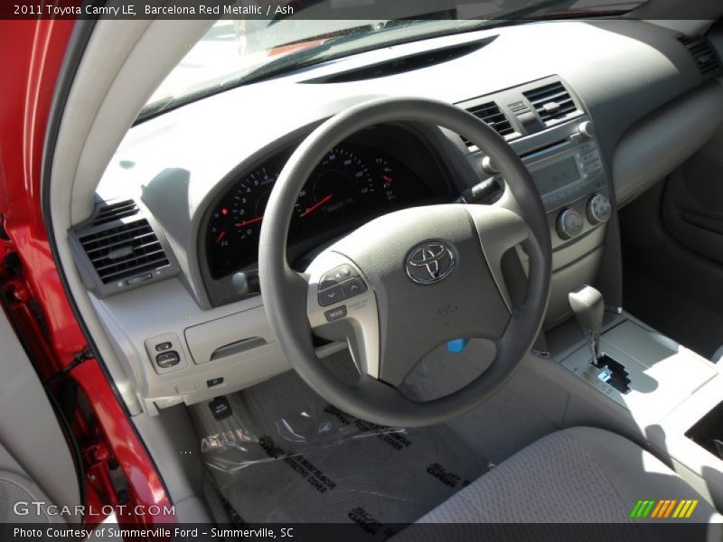 Barcelona Red Metallic / Ash 2011 Toyota Camry LE