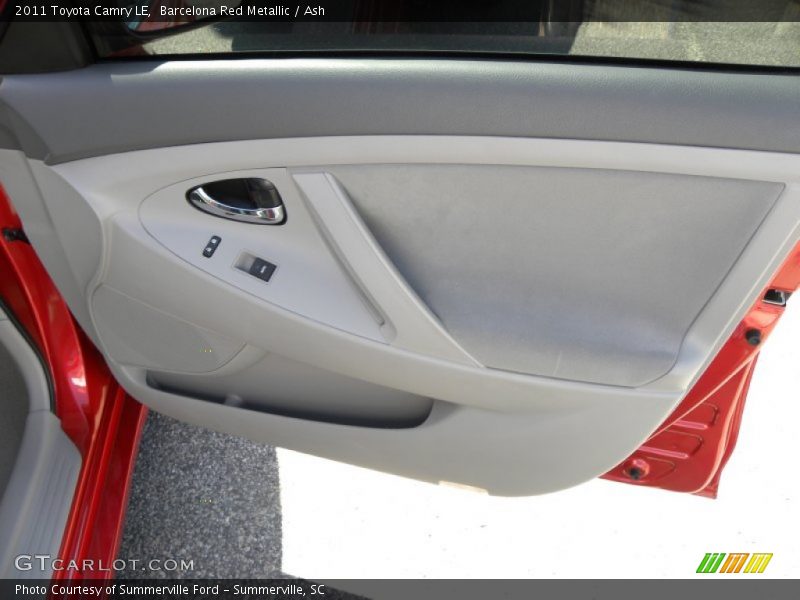 Barcelona Red Metallic / Ash 2011 Toyota Camry LE