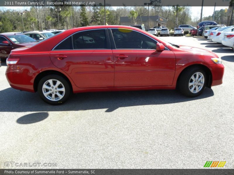 Barcelona Red Metallic / Ash 2011 Toyota Camry LE