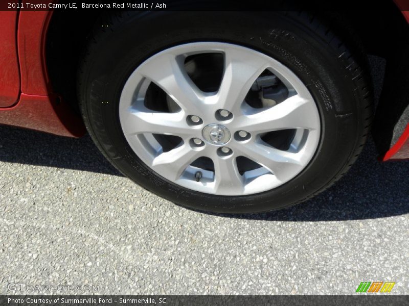 Barcelona Red Metallic / Ash 2011 Toyota Camry LE