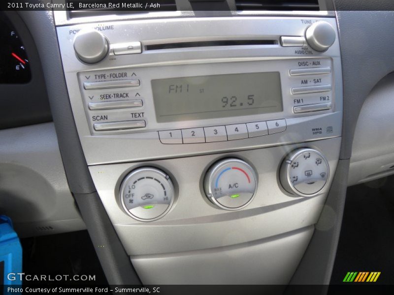 Barcelona Red Metallic / Ash 2011 Toyota Camry LE