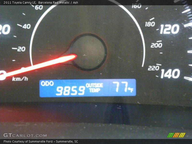 Barcelona Red Metallic / Ash 2011 Toyota Camry LE