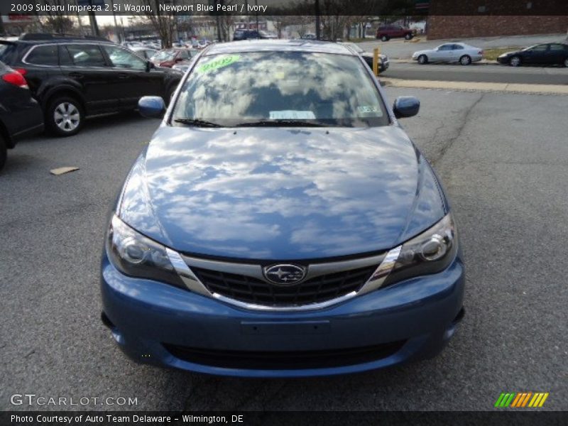 Newport Blue Pearl / Ivory 2009 Subaru Impreza 2.5i Wagon