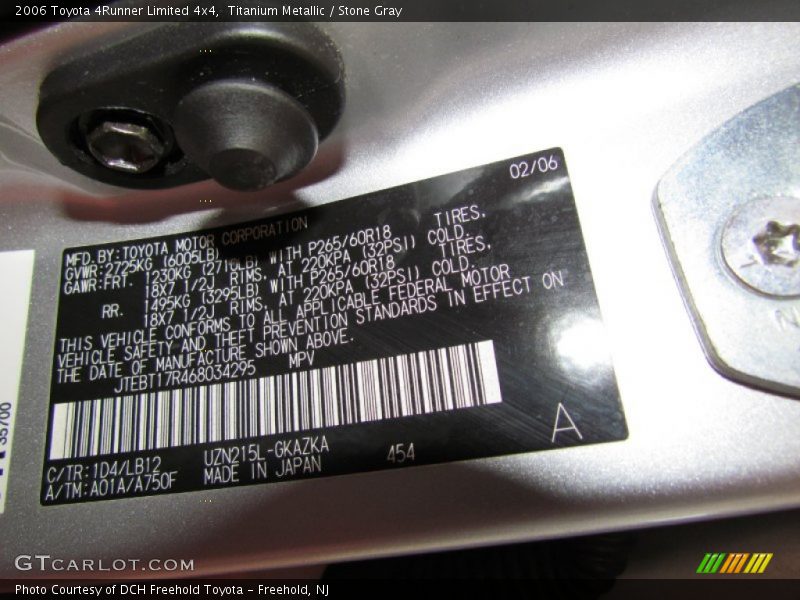 Titanium Metallic / Stone Gray 2006 Toyota 4Runner Limited 4x4