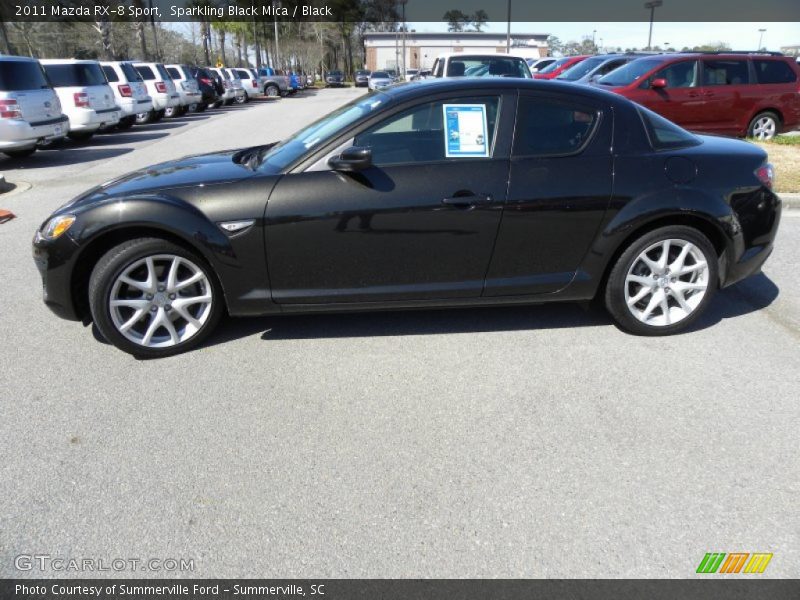 Sparkling Black Mica / Black 2011 Mazda RX-8 Sport