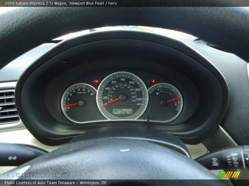 Newport Blue Pearl / Ivory 2009 Subaru Impreza 2.5i Wagon