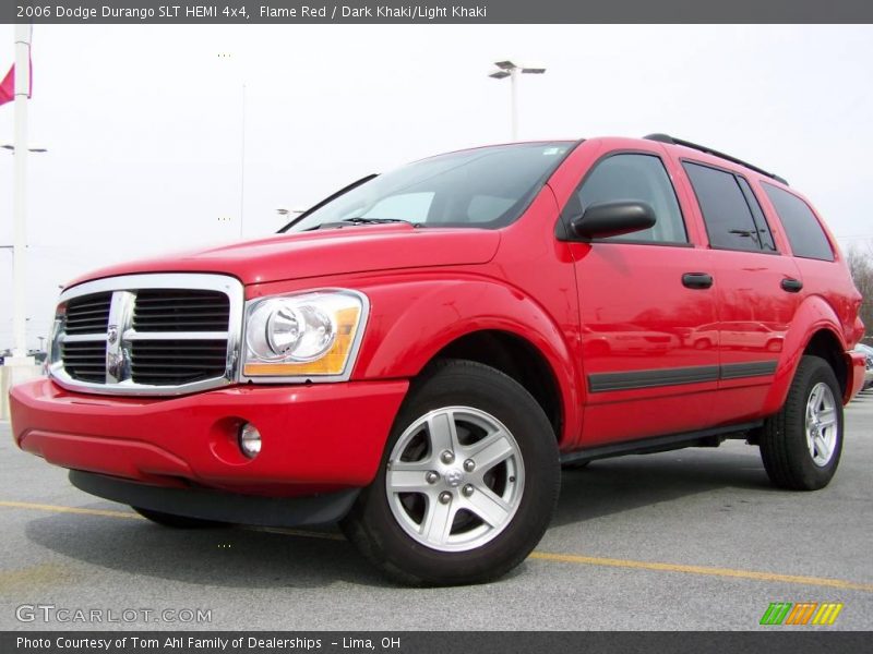 Flame Red / Dark Khaki/Light Khaki 2006 Dodge Durango SLT HEMI 4x4