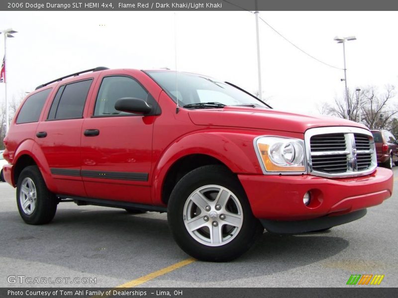 Flame Red / Dark Khaki/Light Khaki 2006 Dodge Durango SLT HEMI 4x4