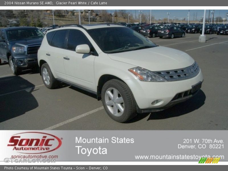 Glacier Pearl White / Cafe Latte 2004 Nissan Murano SE AWD