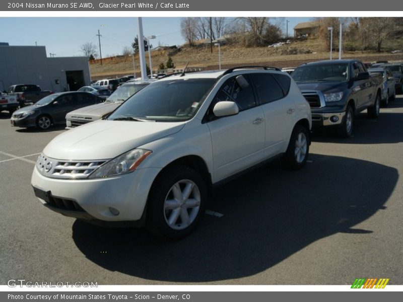 Glacier Pearl White / Cafe Latte 2004 Nissan Murano SE AWD