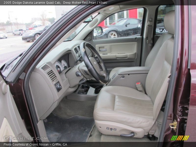 Front Seat of 2005 Dakota Laramie Quad Cab
