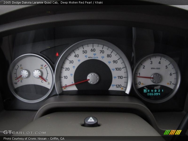 2005 Dakota Laramie Quad Cab Laramie Quad Cab Gauges