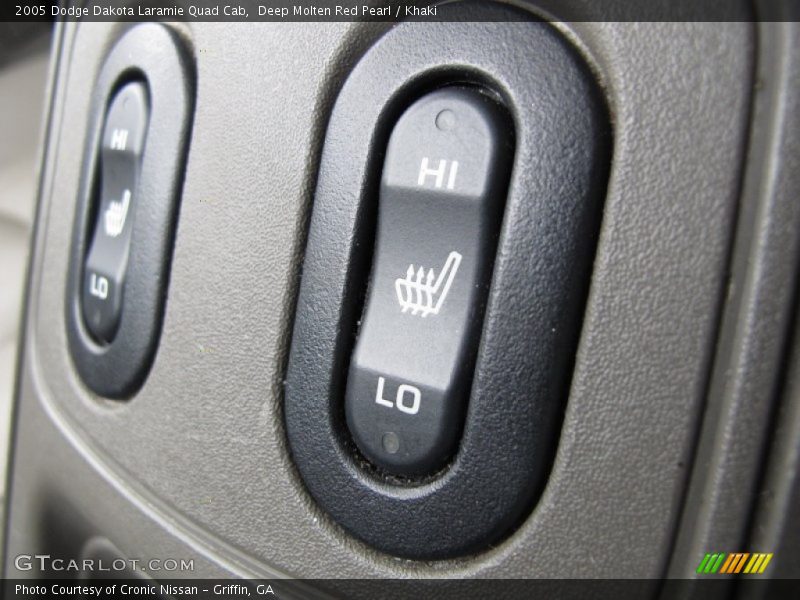 Deep Molten Red Pearl / Khaki 2005 Dodge Dakota Laramie Quad Cab