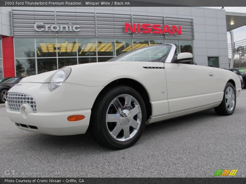 Whisper White / Black Ink 2003 Ford Thunderbird Premium Roadster