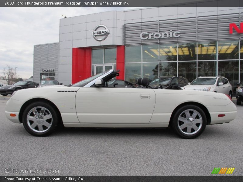 Whisper White / Black Ink 2003 Ford Thunderbird Premium Roadster
