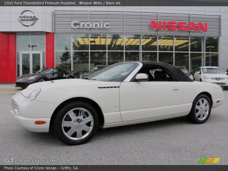 Whisper White / Black Ink 2003 Ford Thunderbird Premium Roadster