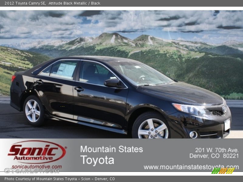 Attitude Black Metallic / Black 2012 Toyota Camry SE