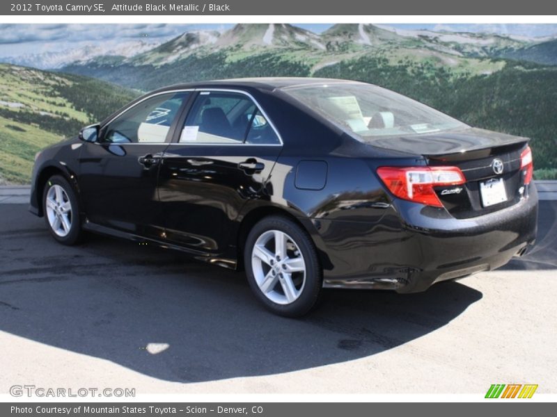 Attitude Black Metallic / Black 2012 Toyota Camry SE