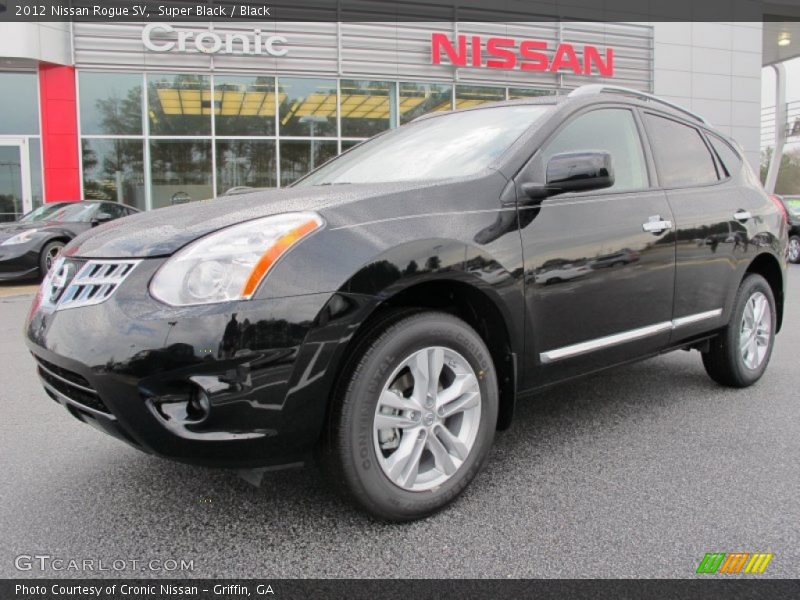 Super Black / Black 2012 Nissan Rogue SV