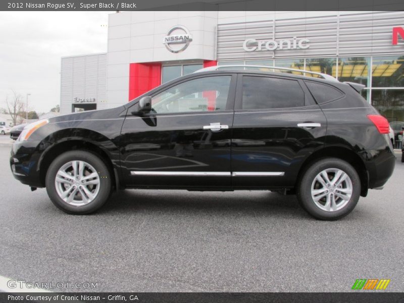 Super Black / Black 2012 Nissan Rogue SV