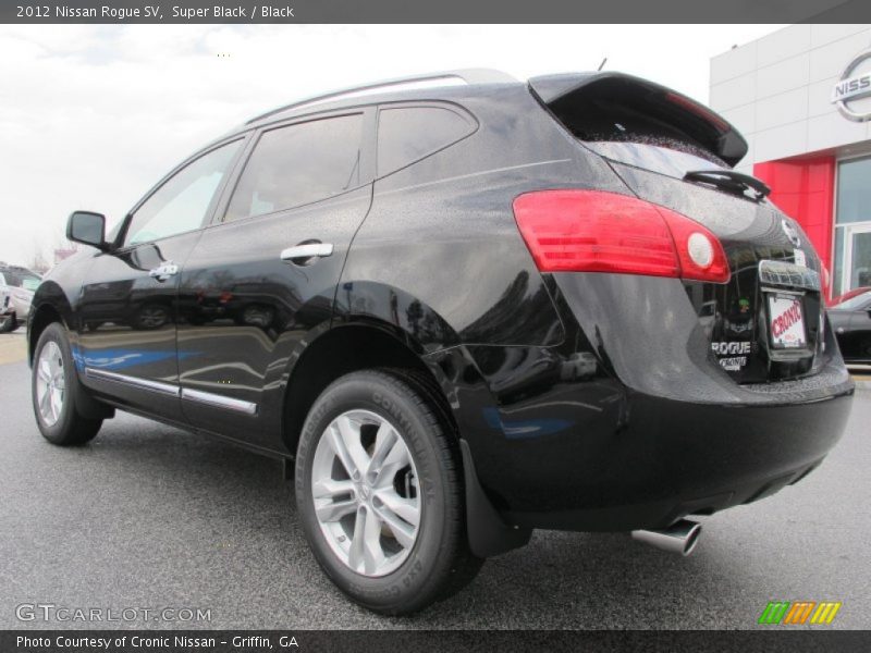 Super Black / Black 2012 Nissan Rogue SV