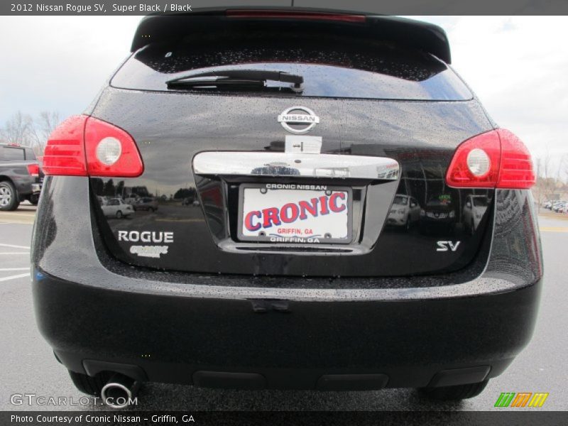Super Black / Black 2012 Nissan Rogue SV
