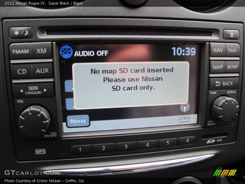Super Black / Black 2012 Nissan Rogue SV
