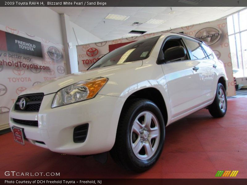 Blizzard White Pearl / Sand Beige 2009 Toyota RAV4 I4