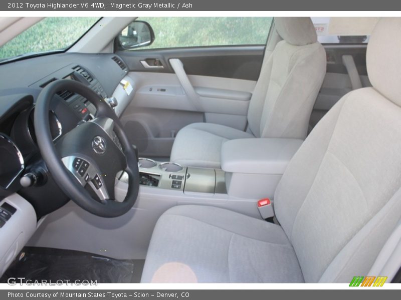 Magnetic Gray Metallic / Ash 2012 Toyota Highlander V6 4WD