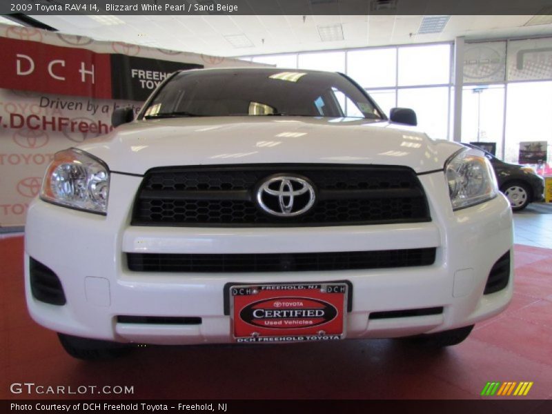 Blizzard White Pearl / Sand Beige 2009 Toyota RAV4 I4