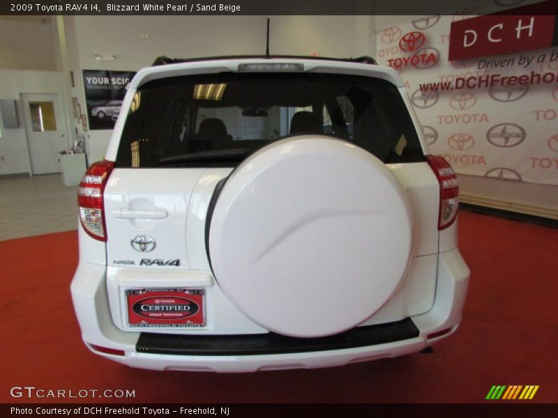 Blizzard White Pearl / Sand Beige 2009 Toyota RAV4 I4