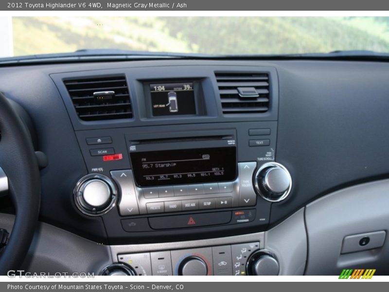 Magnetic Gray Metallic / Ash 2012 Toyota Highlander V6 4WD