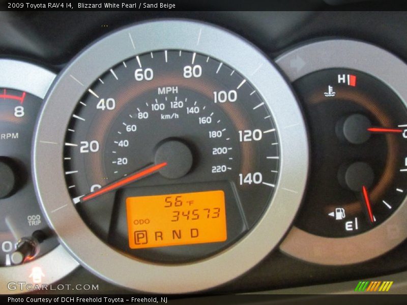 Blizzard White Pearl / Sand Beige 2009 Toyota RAV4 I4