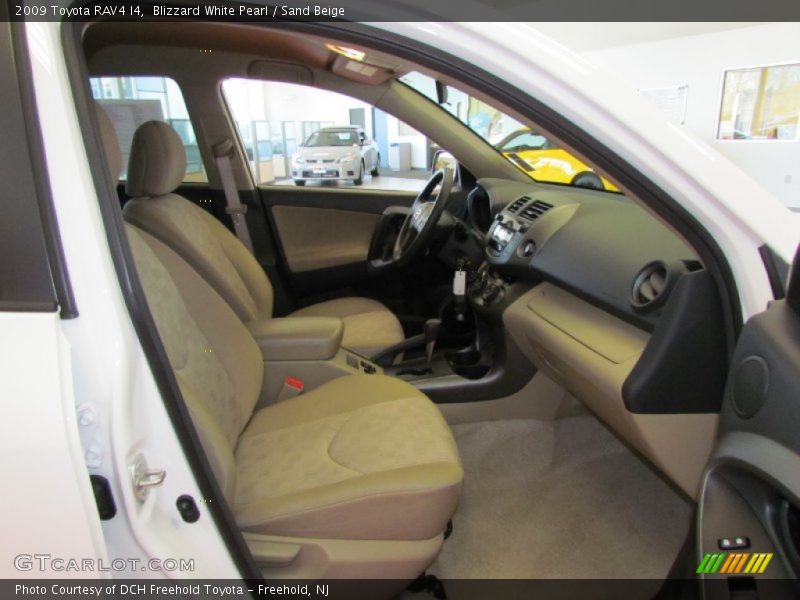 Blizzard White Pearl / Sand Beige 2009 Toyota RAV4 I4