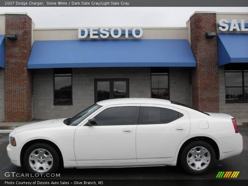 Stone White / Dark Slate Gray/Light Slate Gray 2007 Dodge Charger