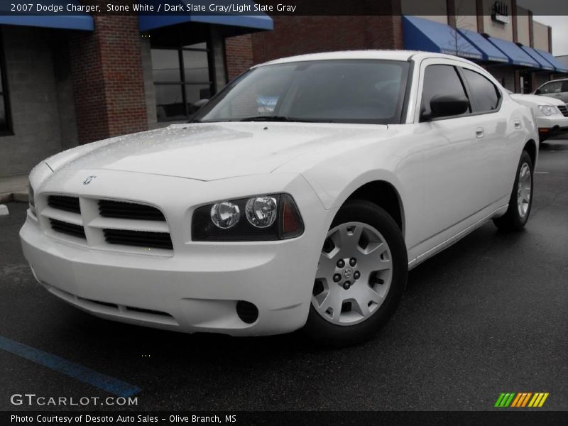 Stone White / Dark Slate Gray/Light Slate Gray 2007 Dodge Charger