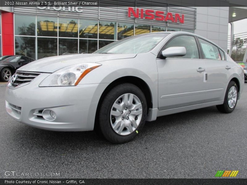 Brilliant Silver / Charcoal 2012 Nissan Altima 2.5 S
