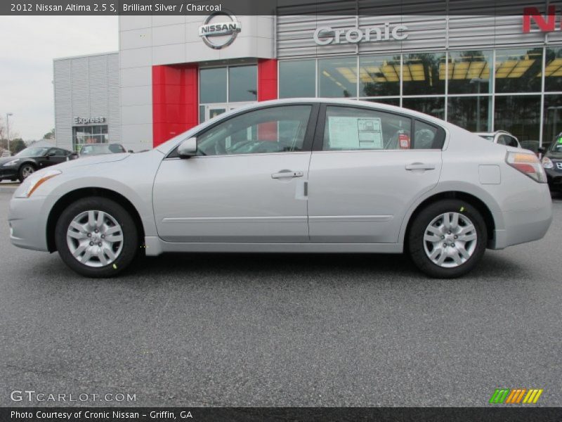 Brilliant Silver / Charcoal 2012 Nissan Altima 2.5 S